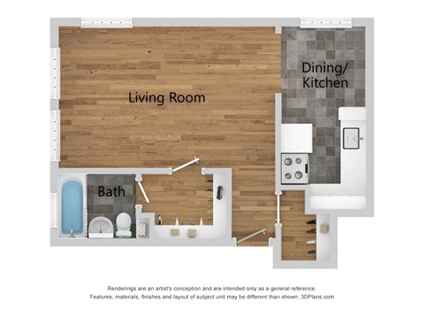 Palladian | Studio - The Jackson Floor Plan